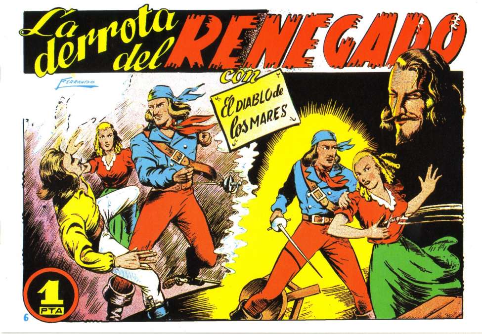 Comic Book Cover For El Diablo de los Mares 6 - La Derrota del Renegado