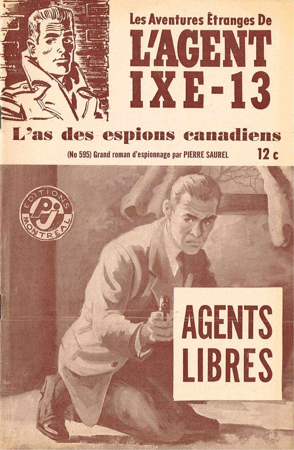 Book Cover For L'Agent IXE-13 v2 595 - Agents libre