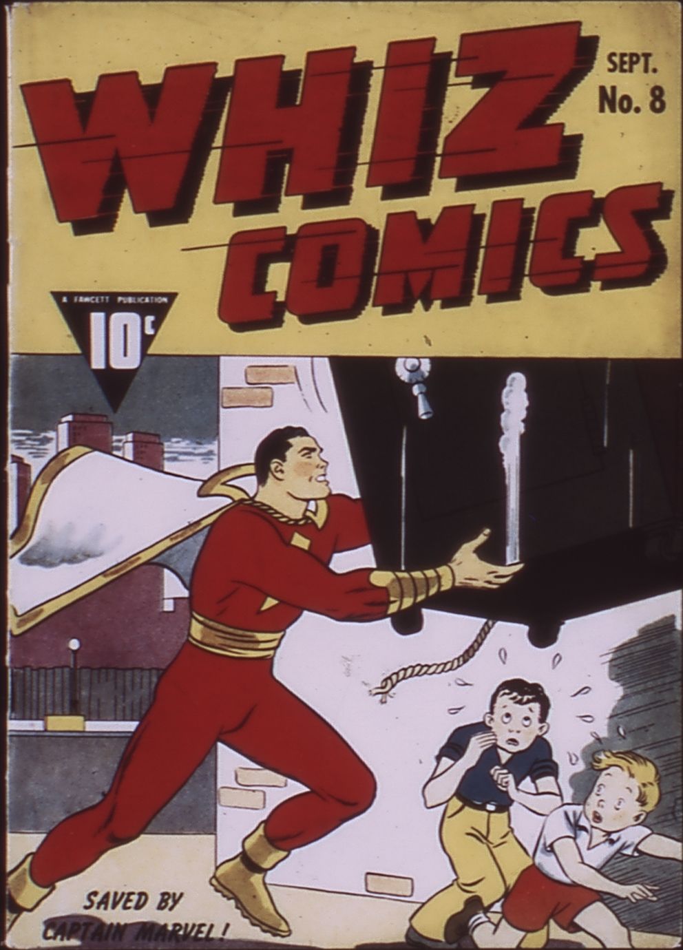 Comic Book Cover For Whiz Comics 8 (paper/fiche)