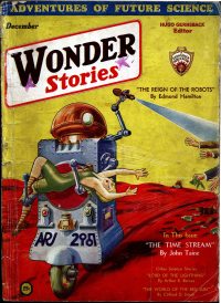 Large Thumbnail For Wonder Stories v3 7 - The Time Stream - serial by John Taine