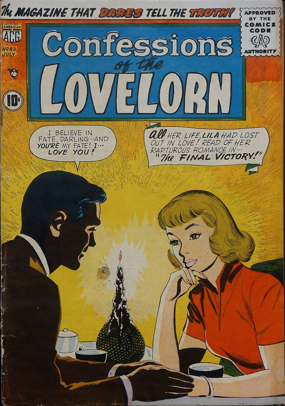 Comic Book Cover For Confessions of the Lovelorn 83