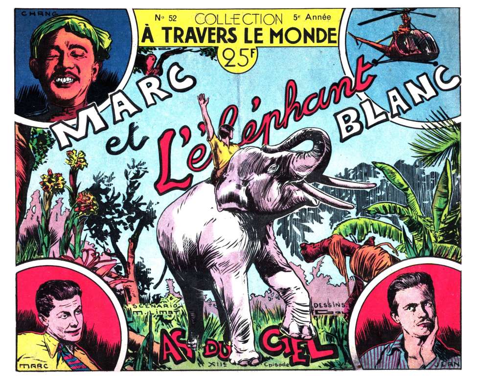 Comic Book Cover For À Travers le Monde 52 - Marc et l'Éléphant Blanc