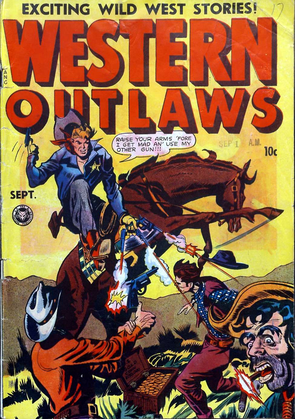 Comic Book Cover For Western Outlaws 17