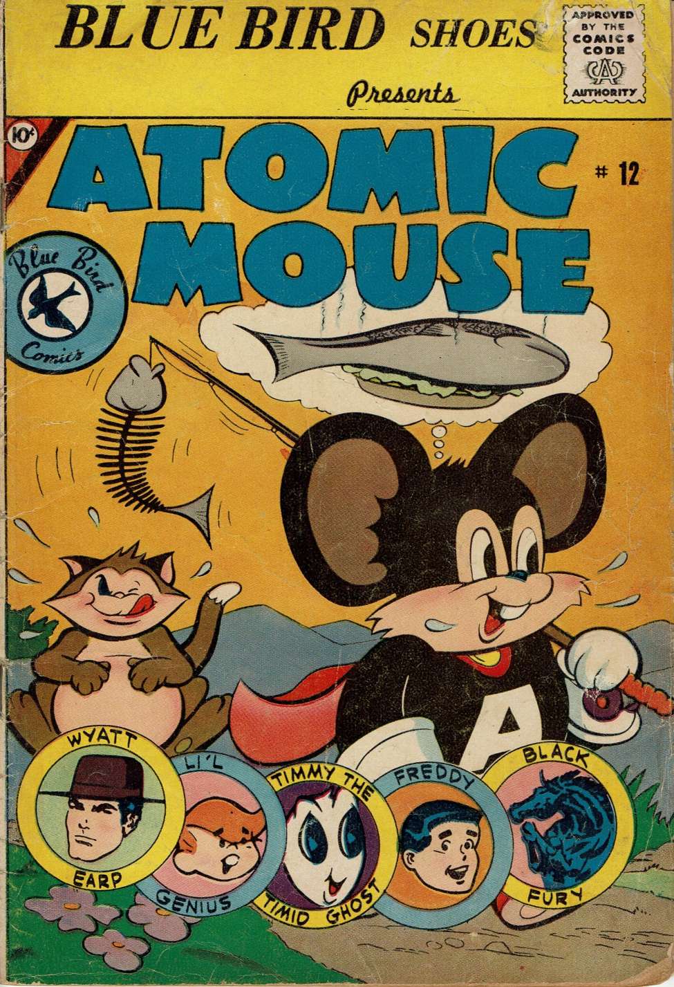 Book Cover For Atomic Mouse 12 (Blue Bird) - Version 2