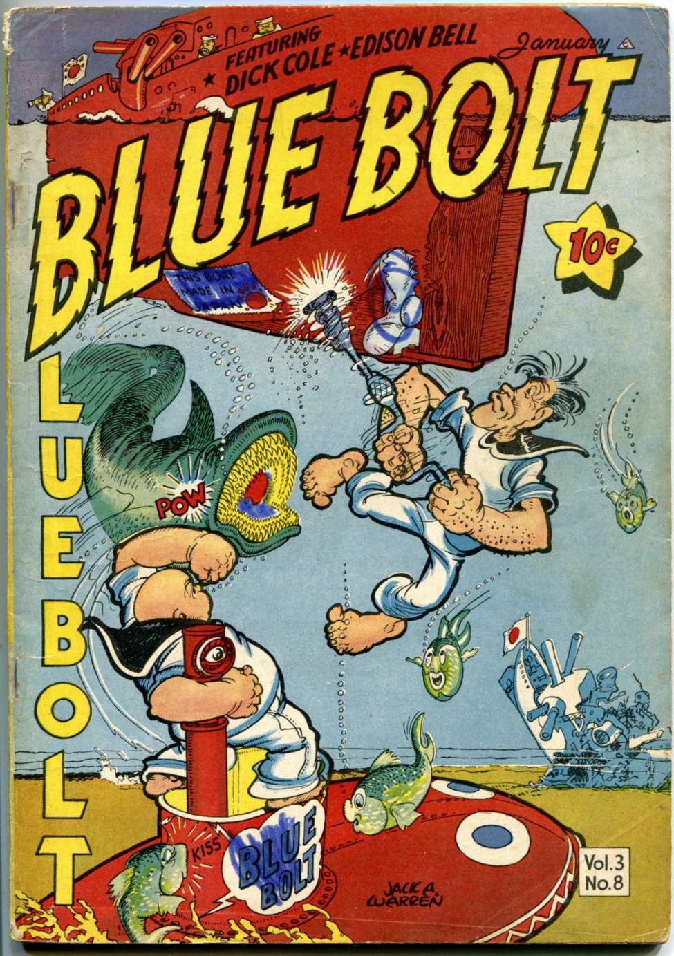Comic Book Cover For Blue Bolt v3 8
