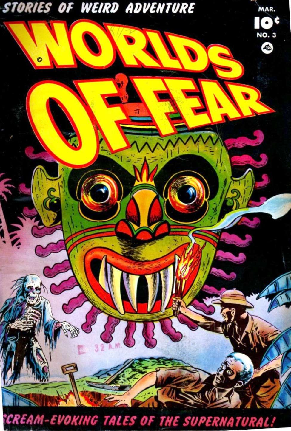 Comic Book Cover For Worlds of Fear 3