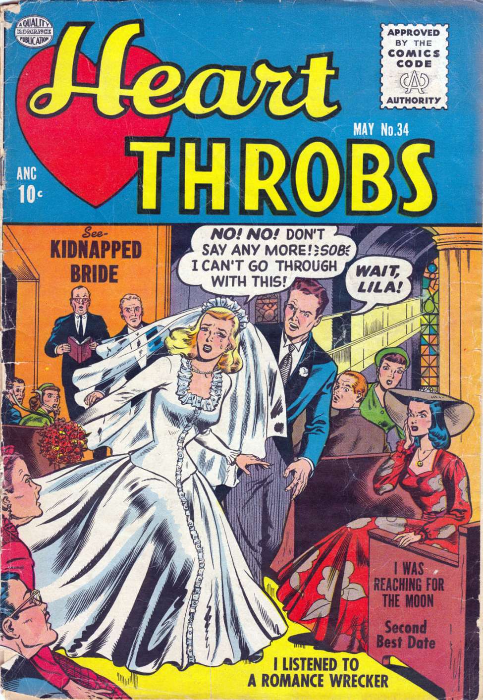 Comic Book Cover For Heart Throbs 34