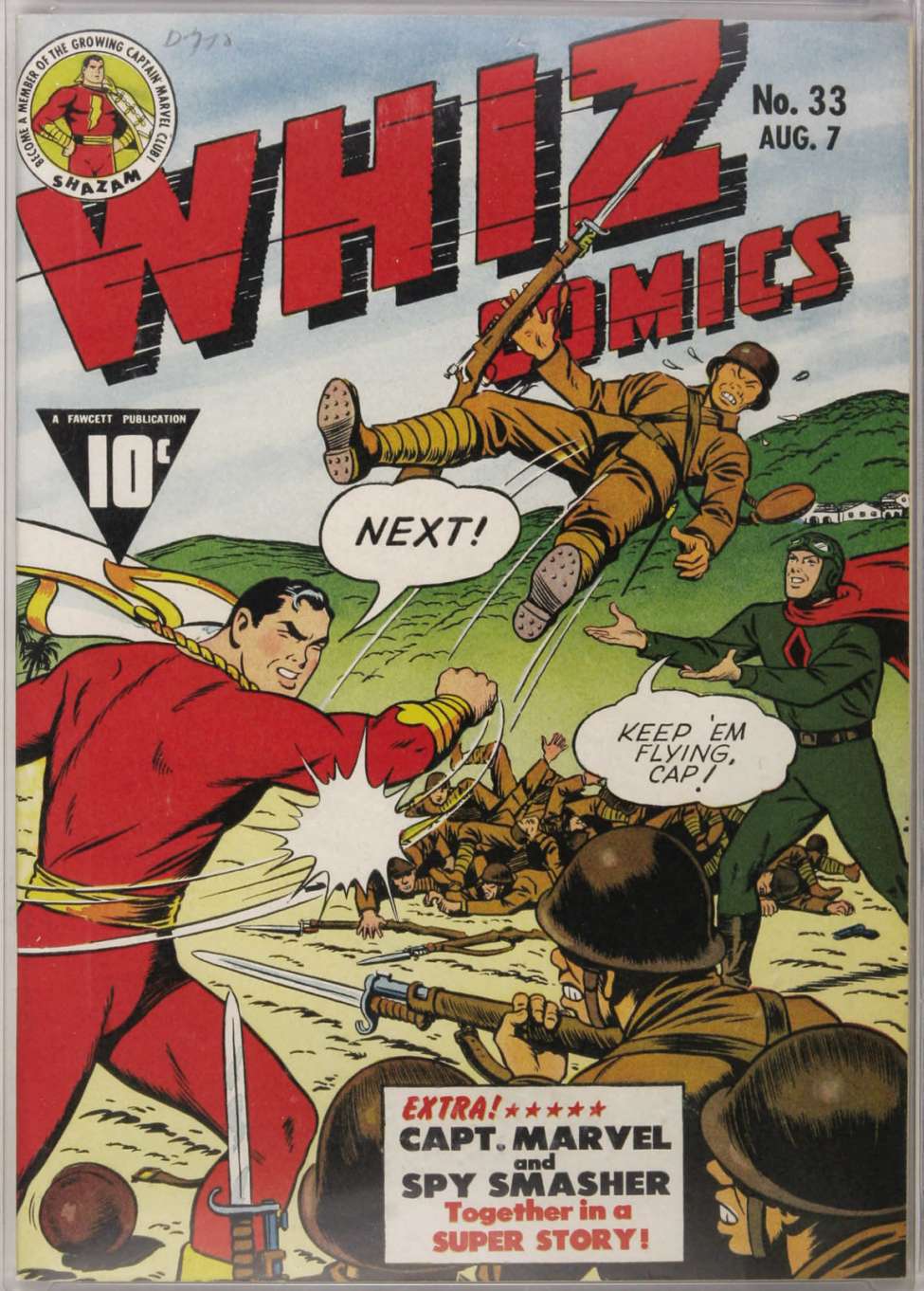Comic Book Cover For Whiz Comics 33