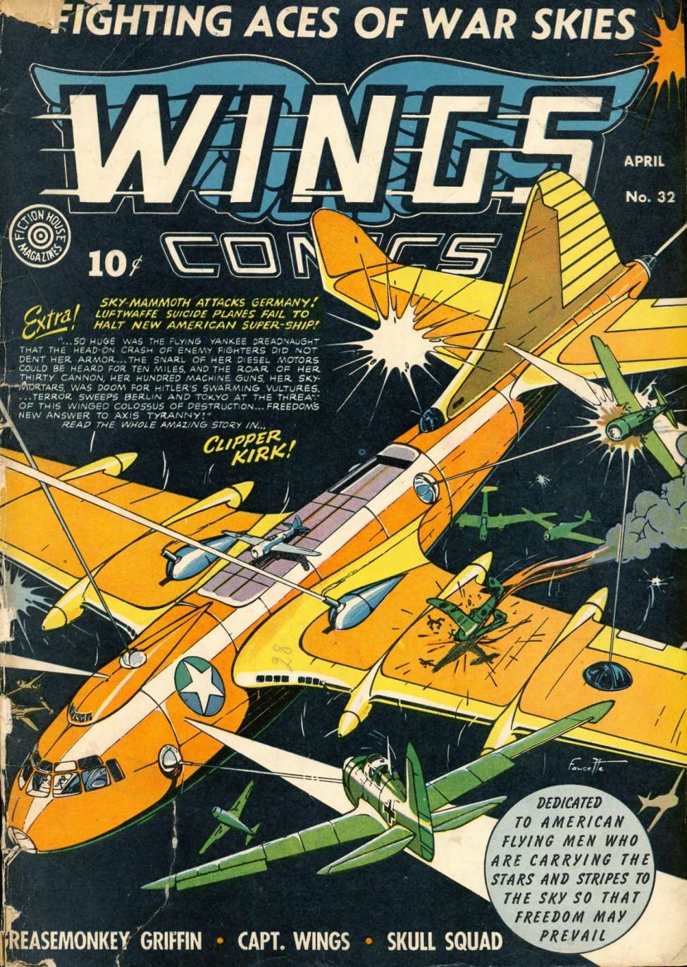 Comic Book Cover For Wings Comics 32