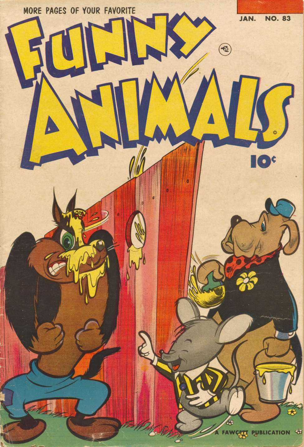 Book Cover For Fawcett's Funny Animals 83 - Version 2