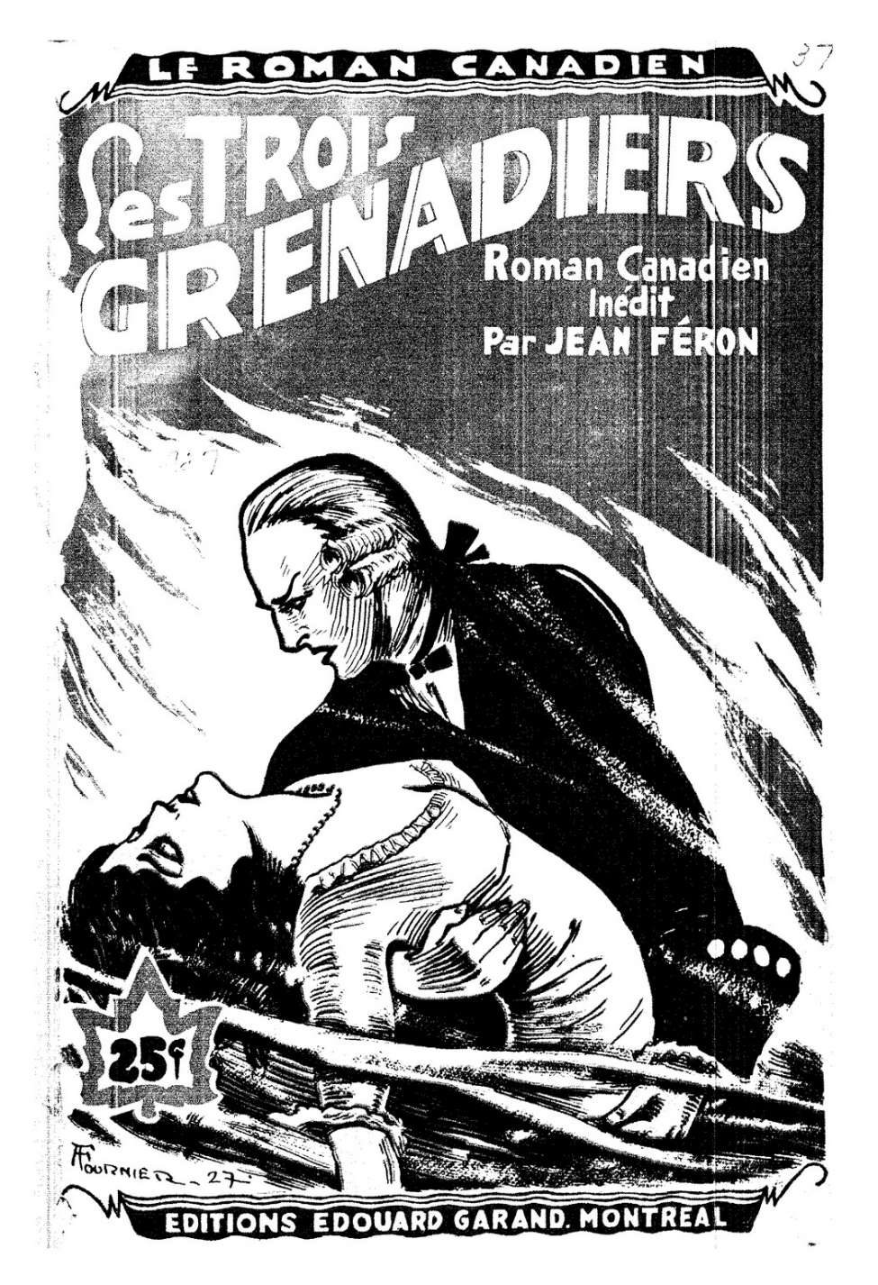 Book Cover For Le Roman Canadien 37 - Les trois grenadiers