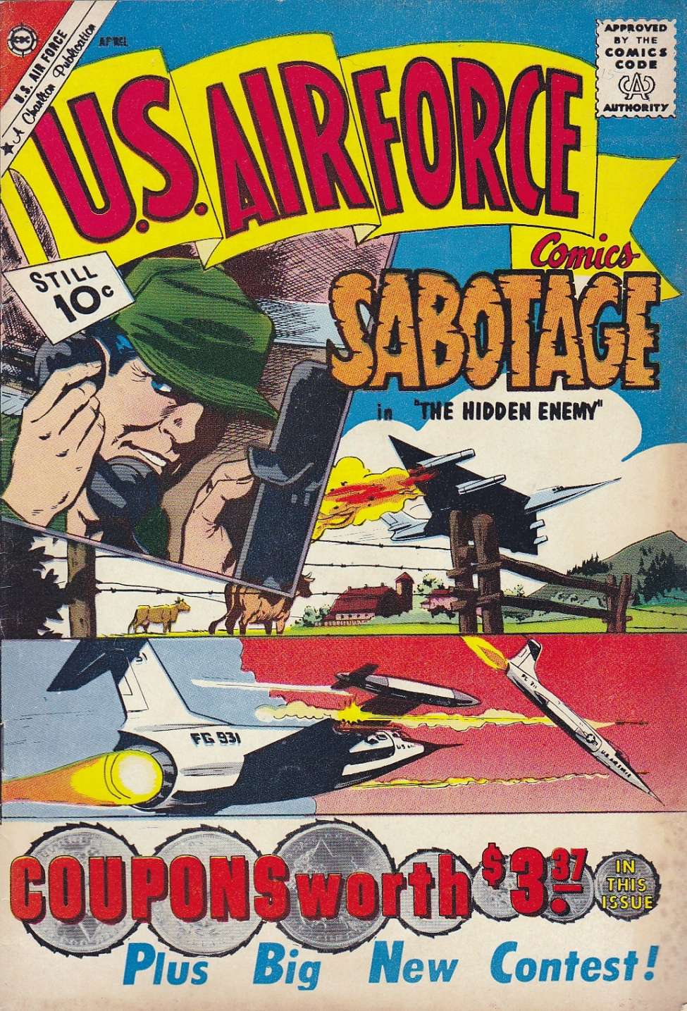 Book Cover For U.S. Air Force Comics 15 (alt) - Version 2