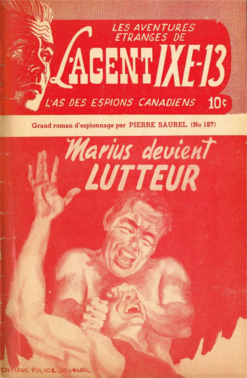 Comic Book Cover For L'Agent IXE-13 v2 187 - Marius devient lutteur