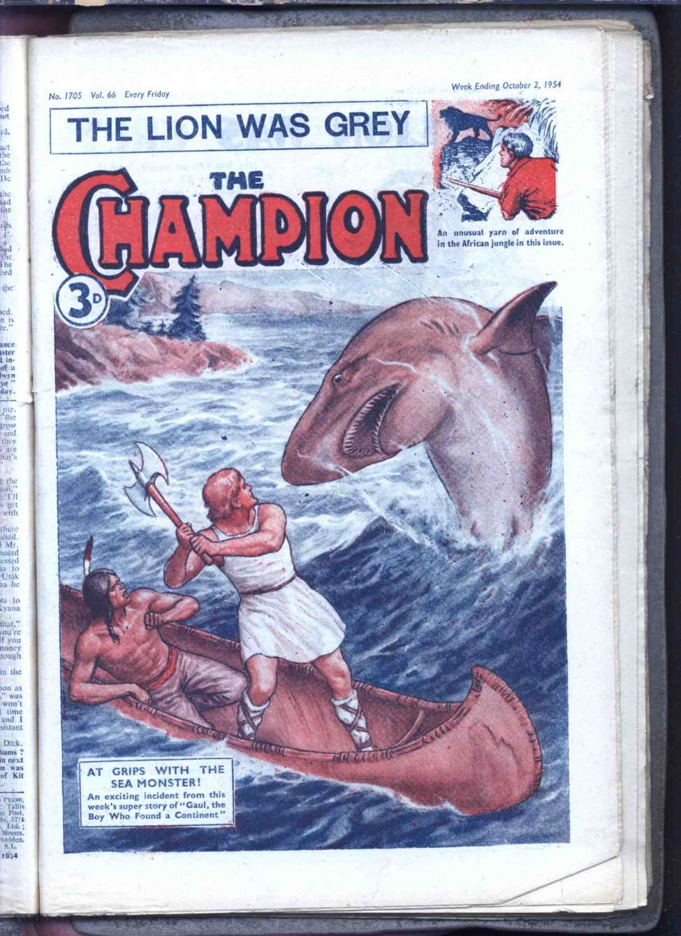 Comic Book Cover For The Champion 1705