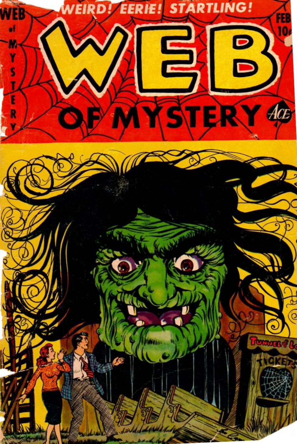 Comic Book Cover For Web of Mystery 17 - Version 1