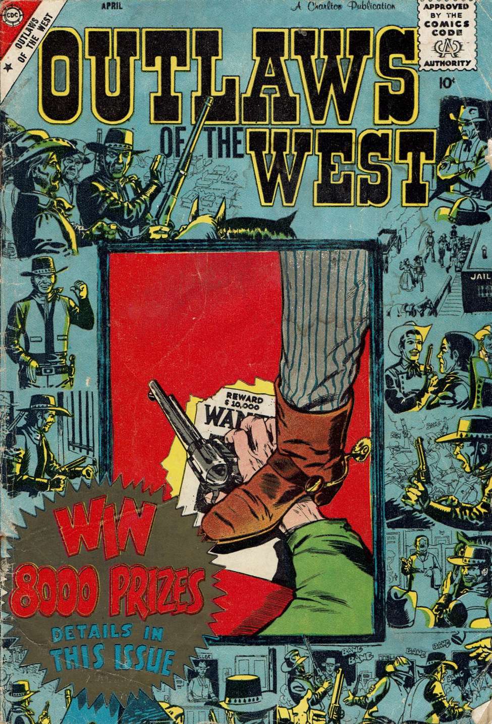 Comic Book Cover For Outlaws of the West 19 - Version 2