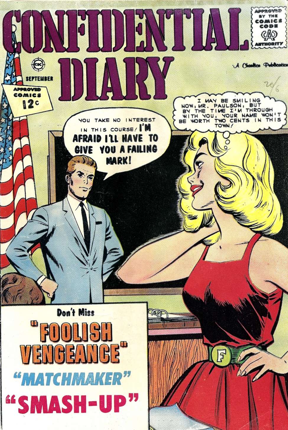 Comic Book Cover For Confidential Diary 14