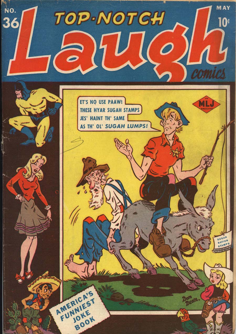 Book Cover For Top Notch Laugh Comics 36