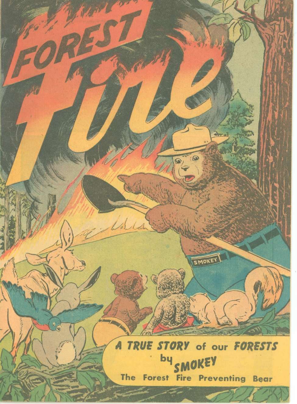 Comic Book Cover For Forest Fire (1949)