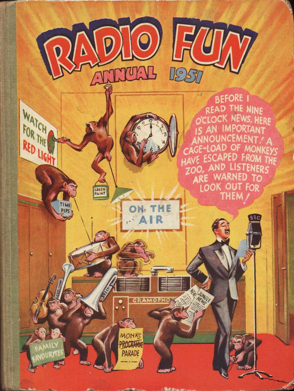 Comic Book Cover For Radio Fun Annual 1951