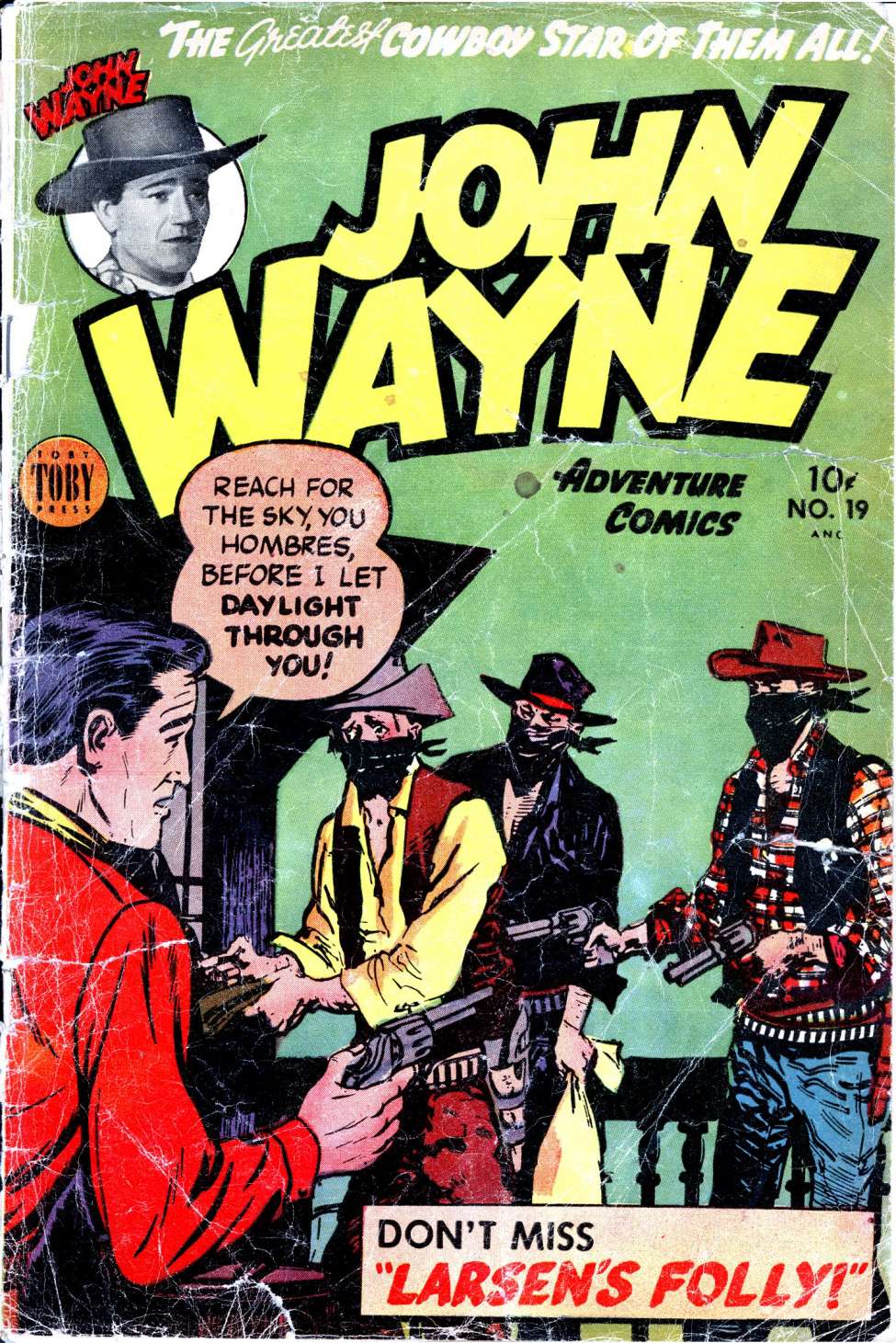 Comic Book Cover For John Wayne Adventure Comics 19