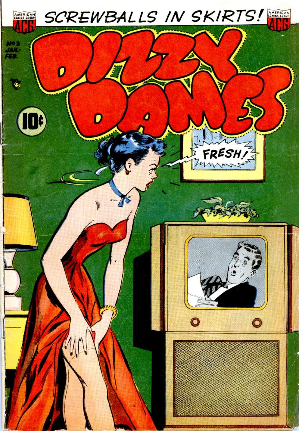 Comic Book Cover For Dizzy Dames 3