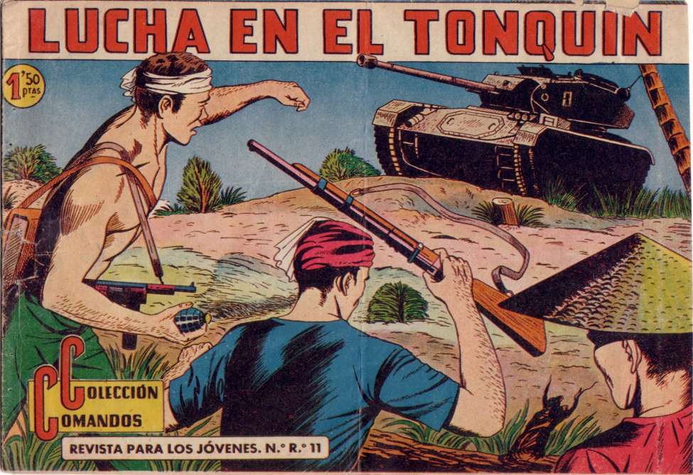 Comic Book Cover For Colección Comandos 26 - Lucha en el Tonquín