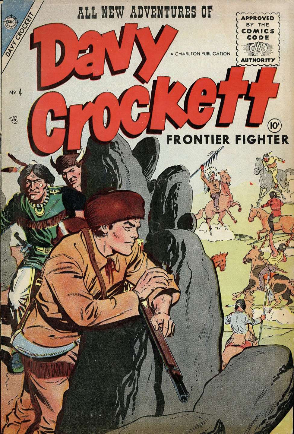 Comic Book Cover For Davy Crockett 4