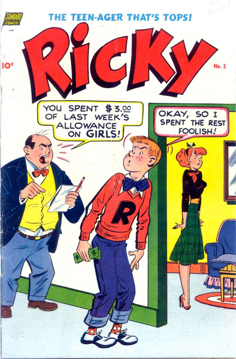 Comic Book Cover For Ricky 5