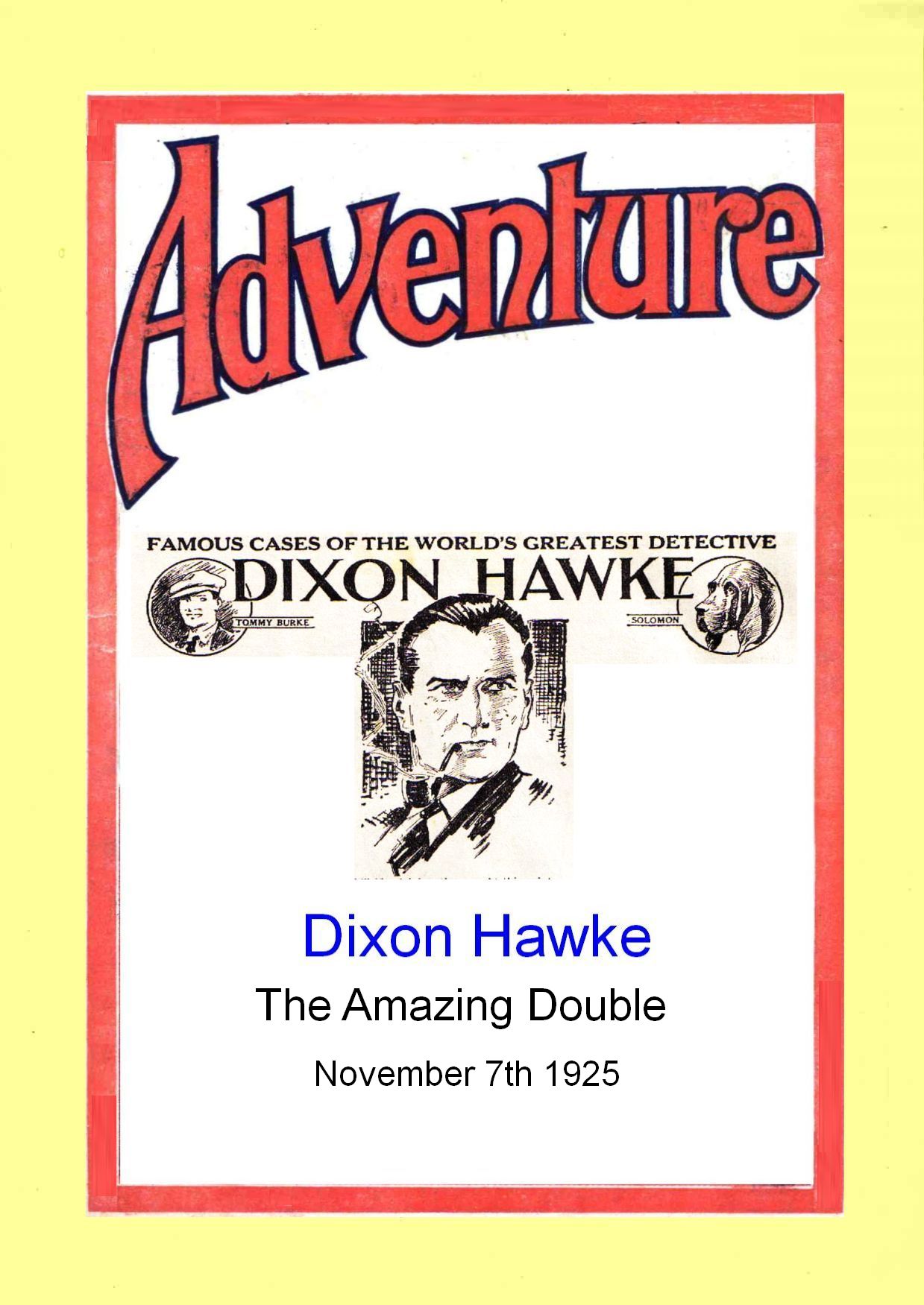 Book Cover For Dixon Hawke - The Amazing Double