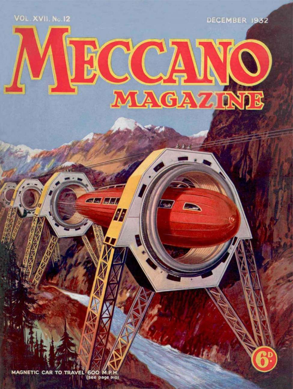 Comic Book Cover For Meccano Magazine v17 12