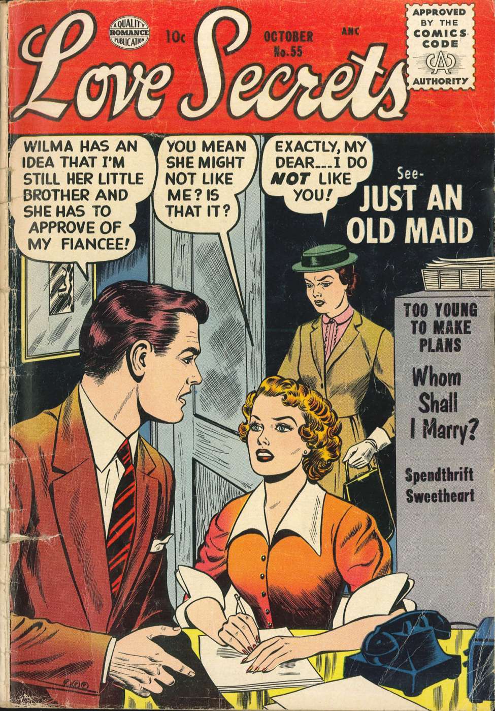 Comic Book Cover For Love Secrets 55