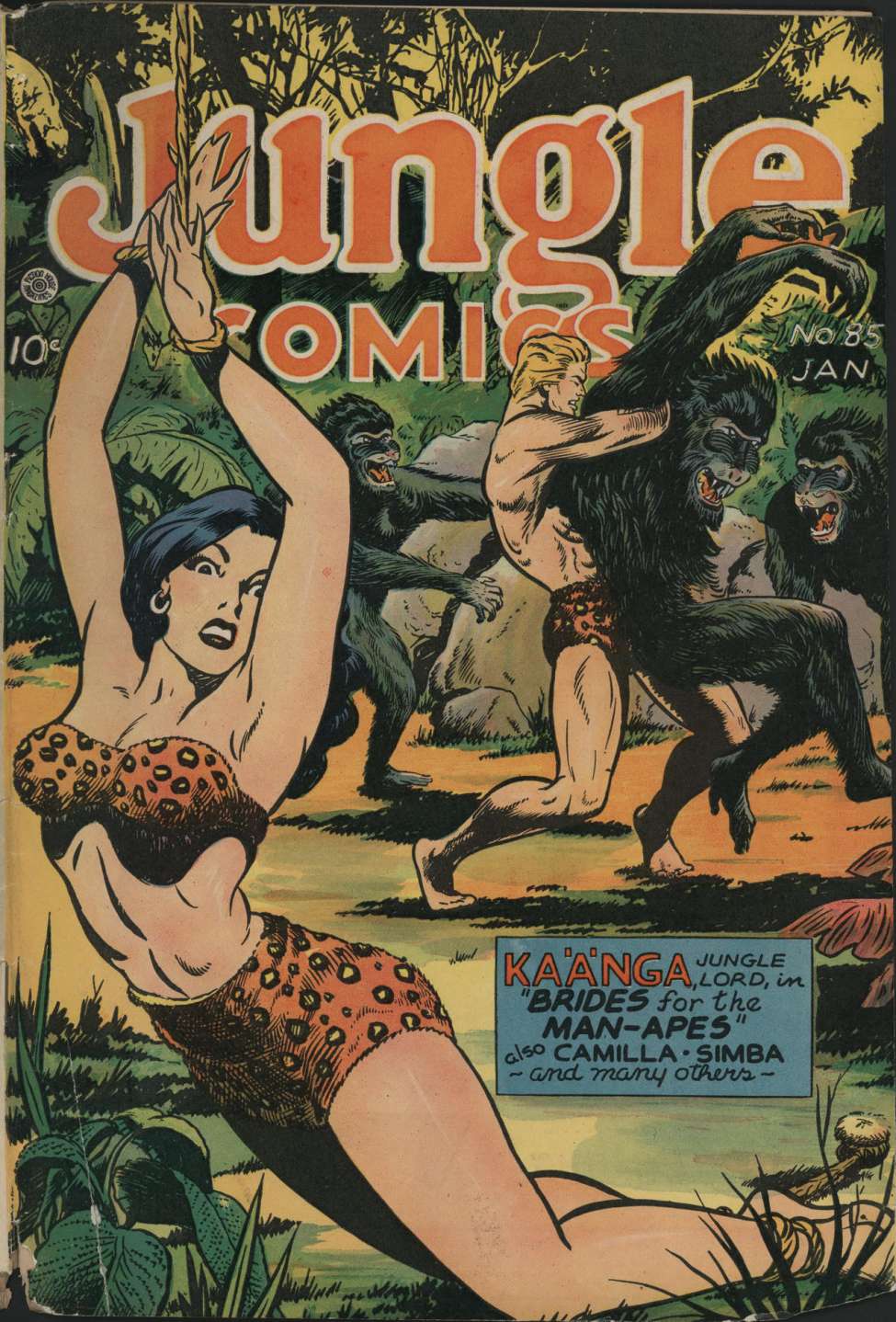 Comic Book Cover For Jungle Comics 85