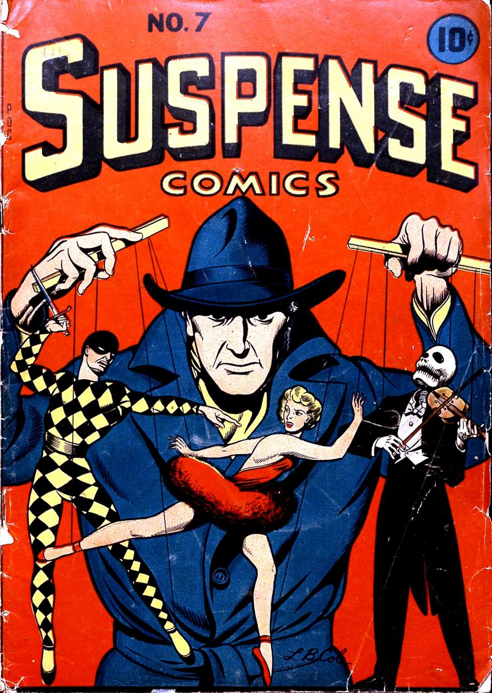Comic Book Cover For Suspense Comics 7