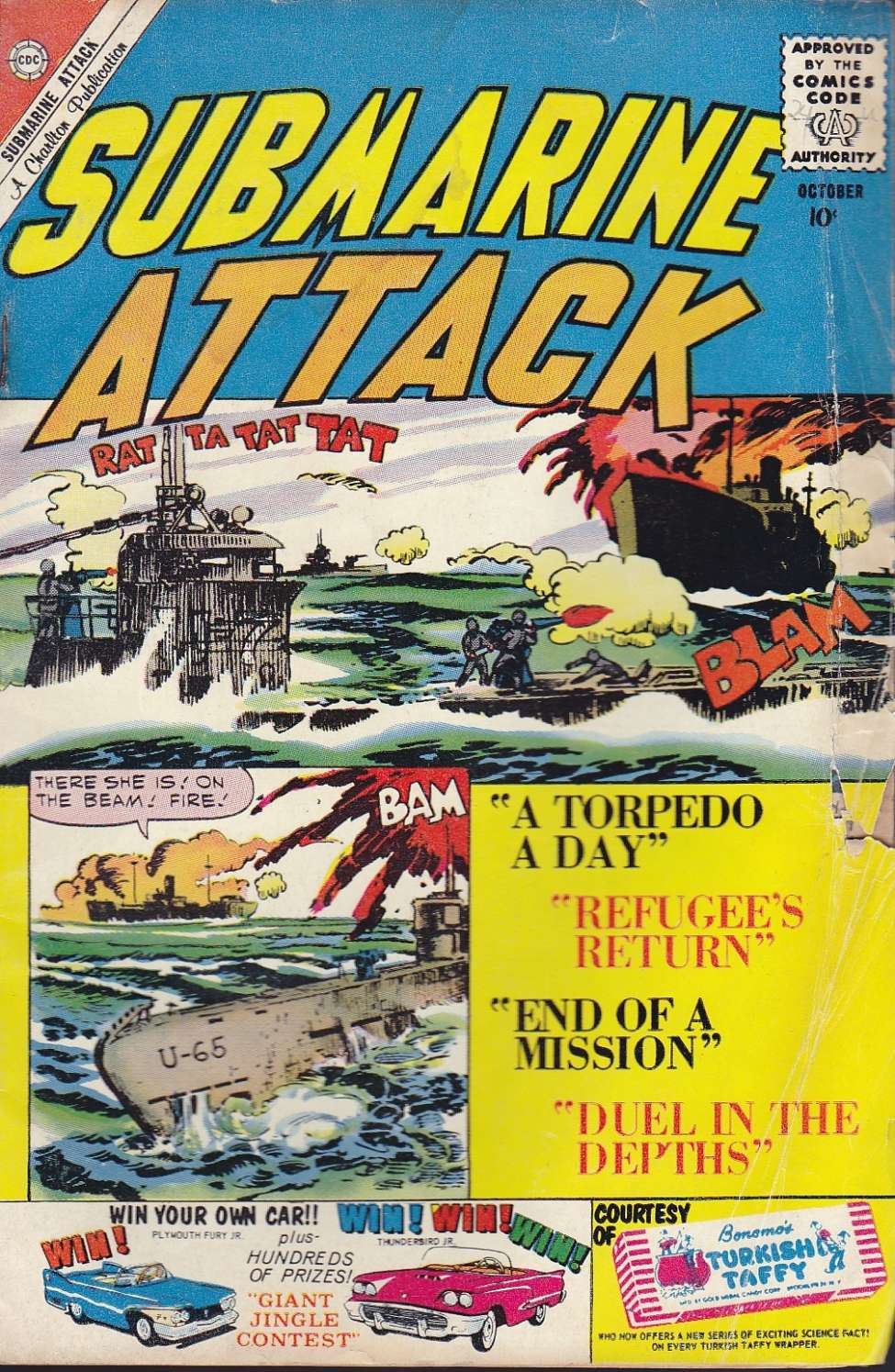 Comic Book Cover For Submarine Attack 24