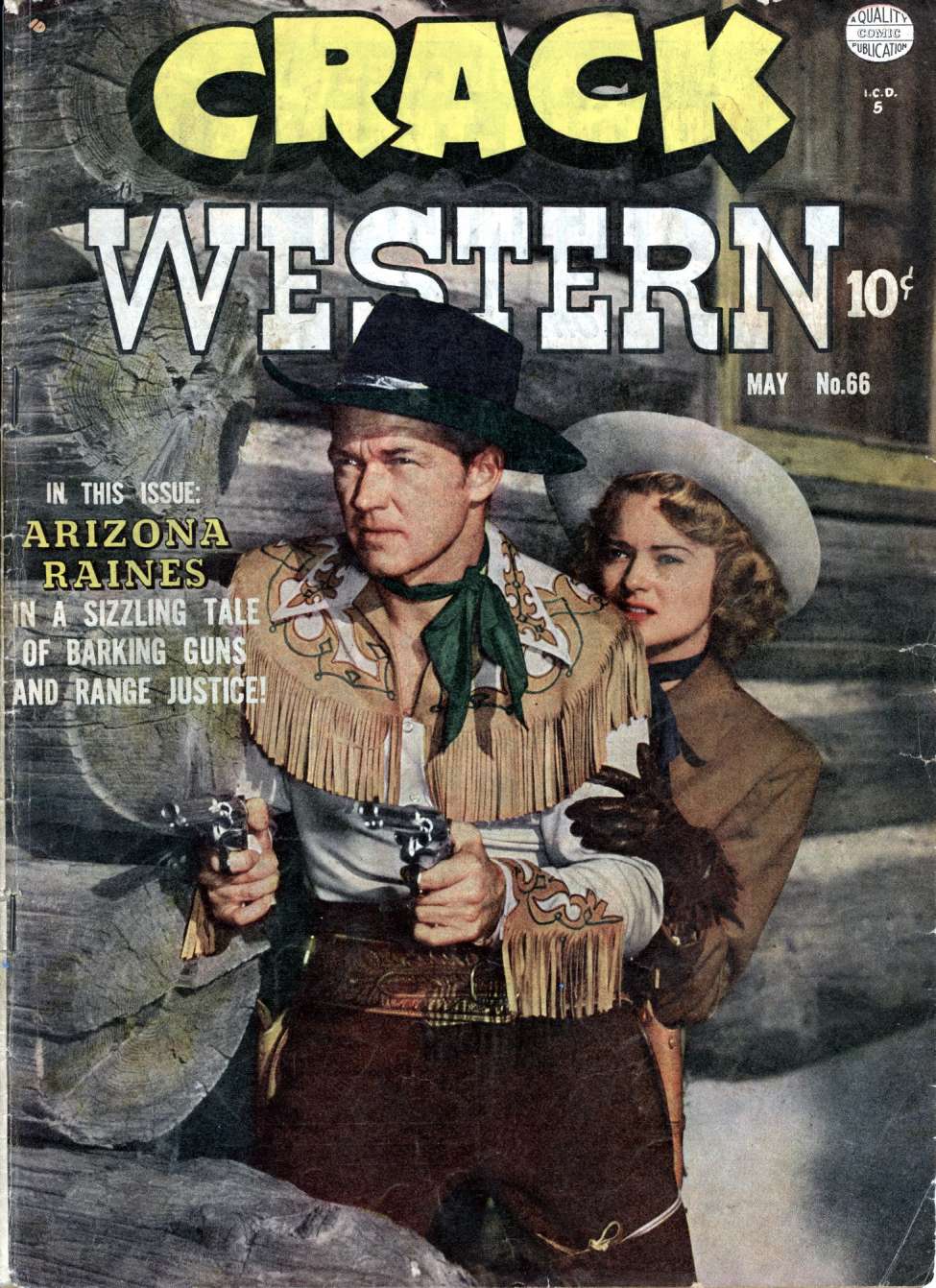 Comic Book Cover For Crack Western 66 (alt) - Version 2