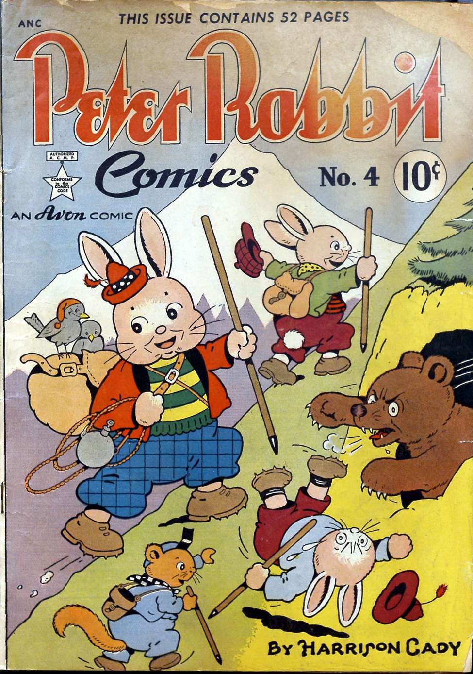 Comic Book Cover For Peter Rabbit 4
