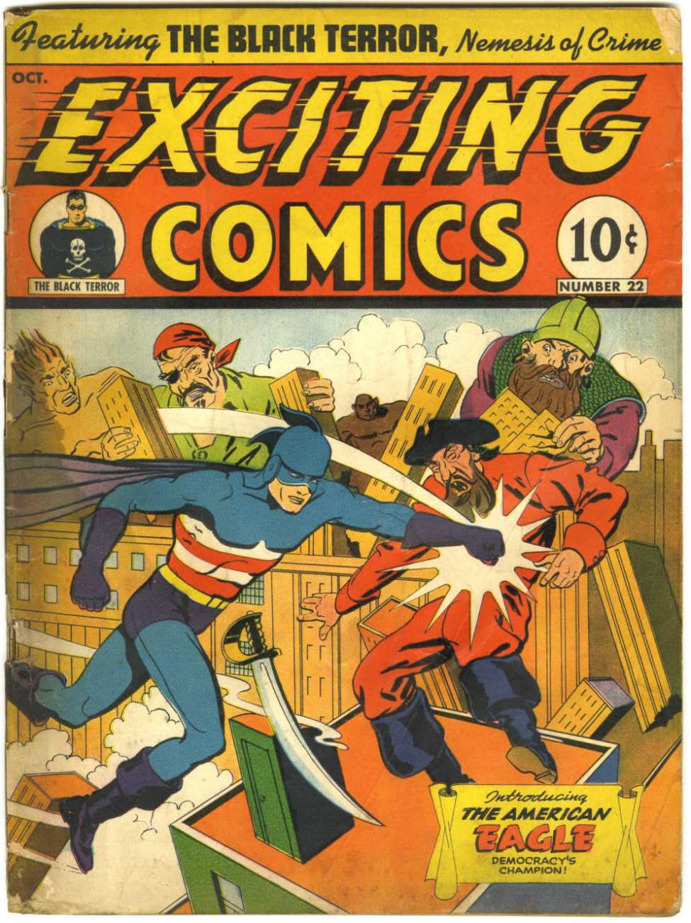 Comic Book Cover For Exciting Comics 22