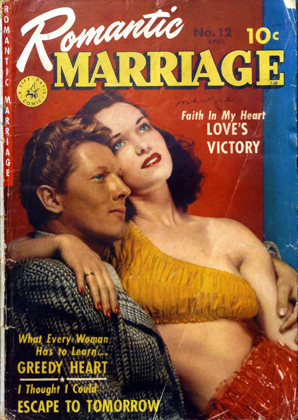 Comic Book Cover For Romantic Marriage 12