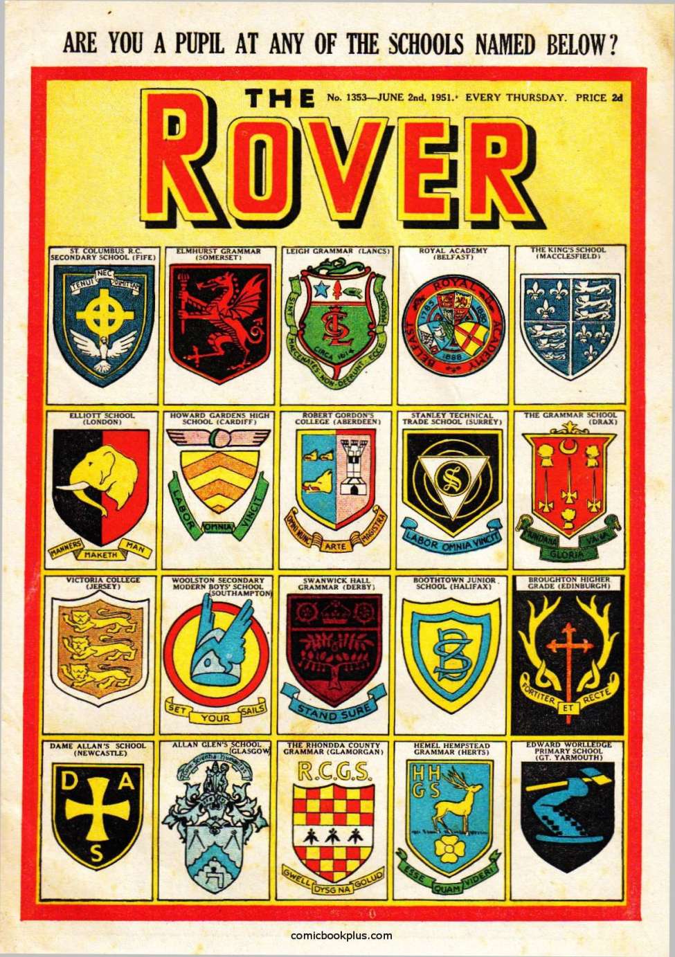Book Cover For The Rover 1353