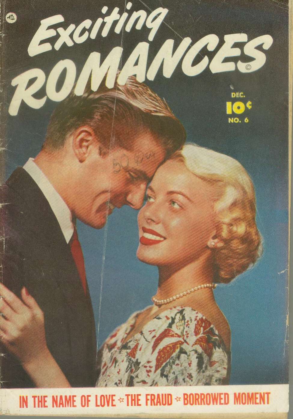 Comic Book Cover For Exciting Romances 6