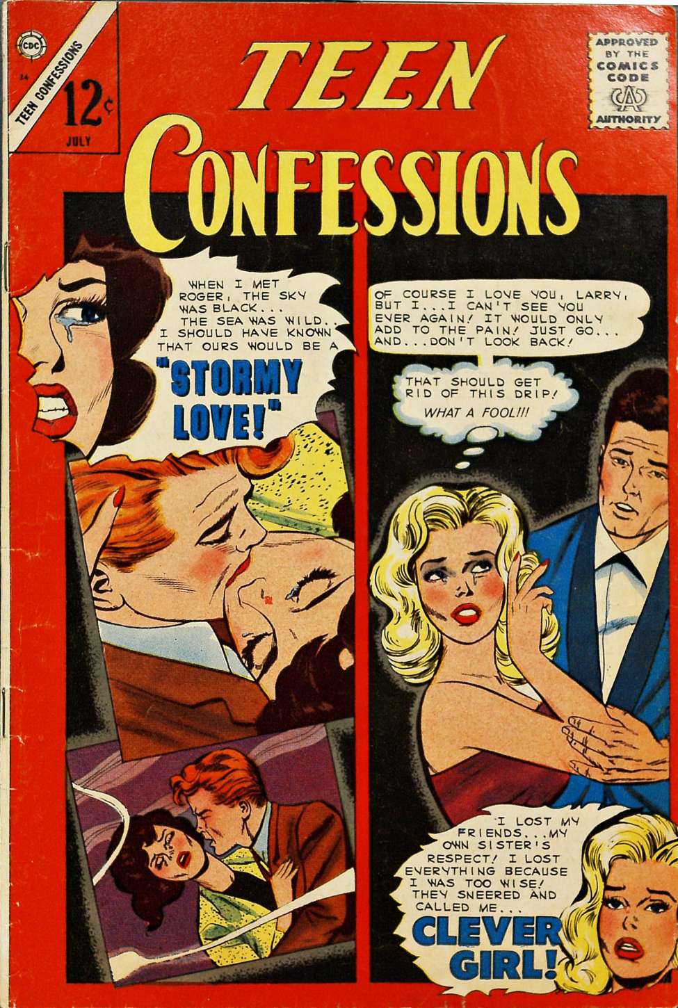 Comic Book Cover For Teen Confessions 34