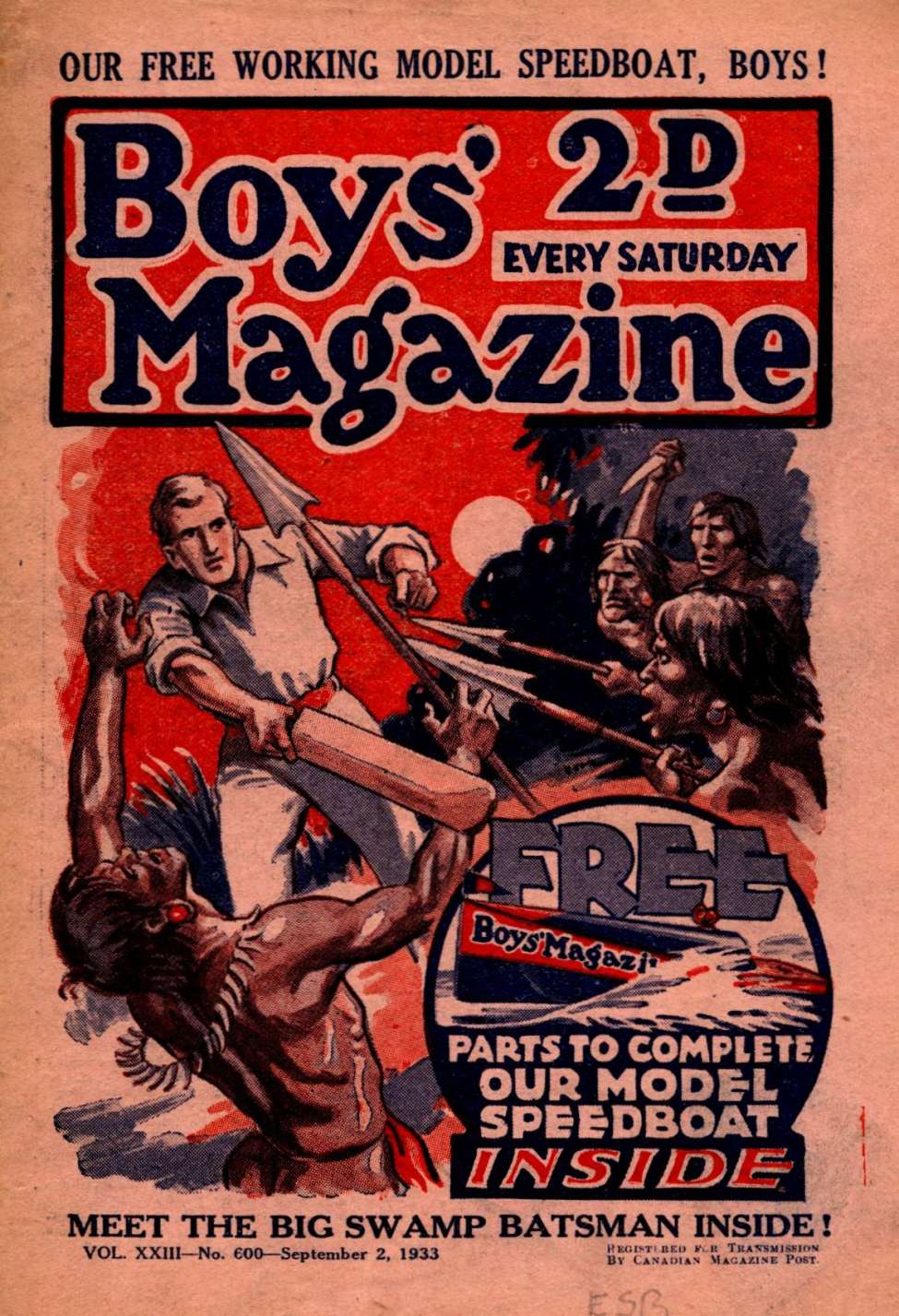 Book Cover For Boys' Magazine 600