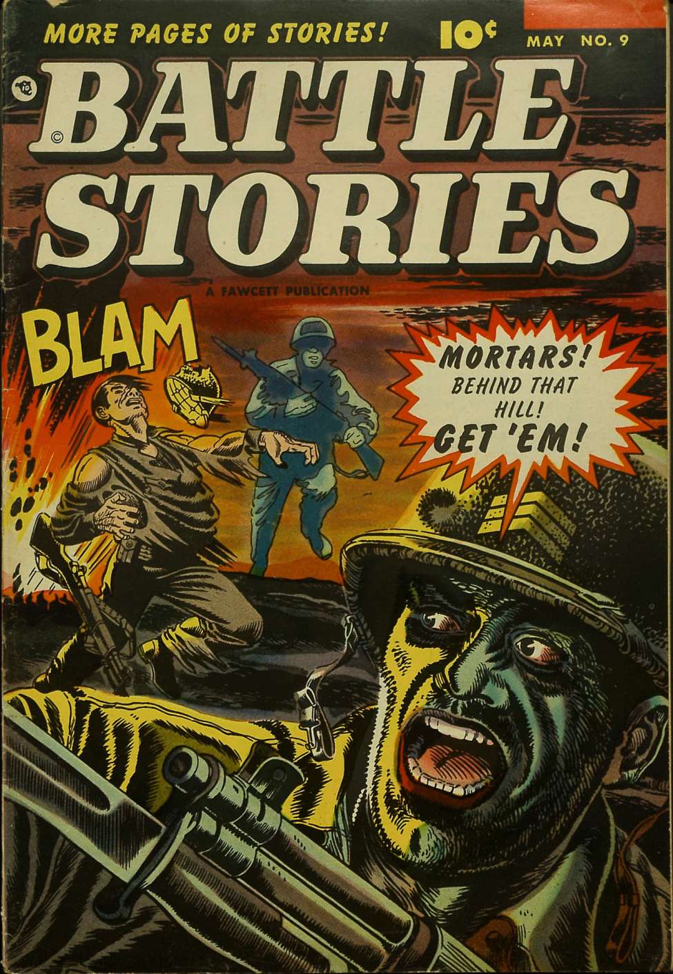 Comic Book Cover For Battle Stories 9