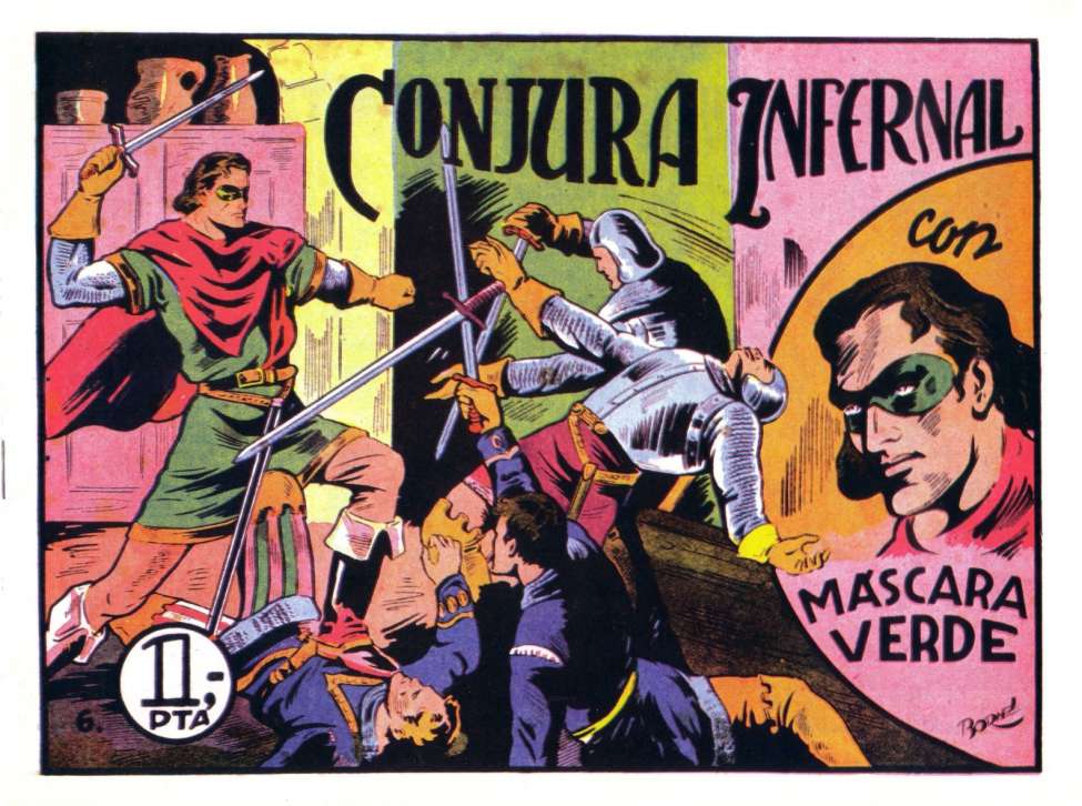 Comic Book Cover For Mascara Verde 6 - Conjura Infernal