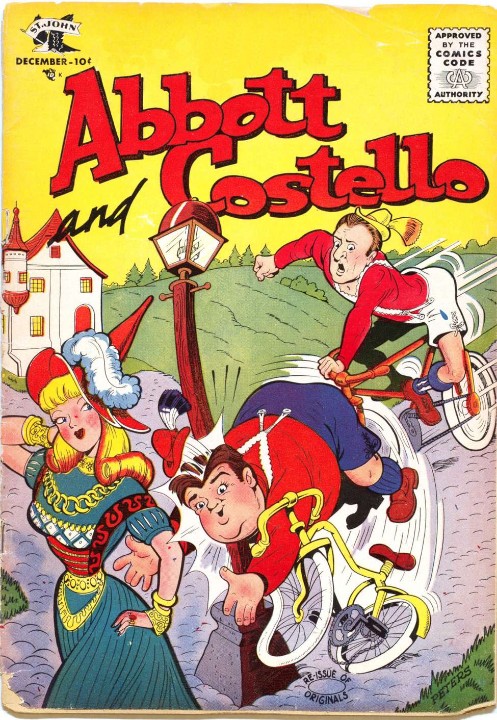 Comic Book Cover For Abbott and Costello Comics 34