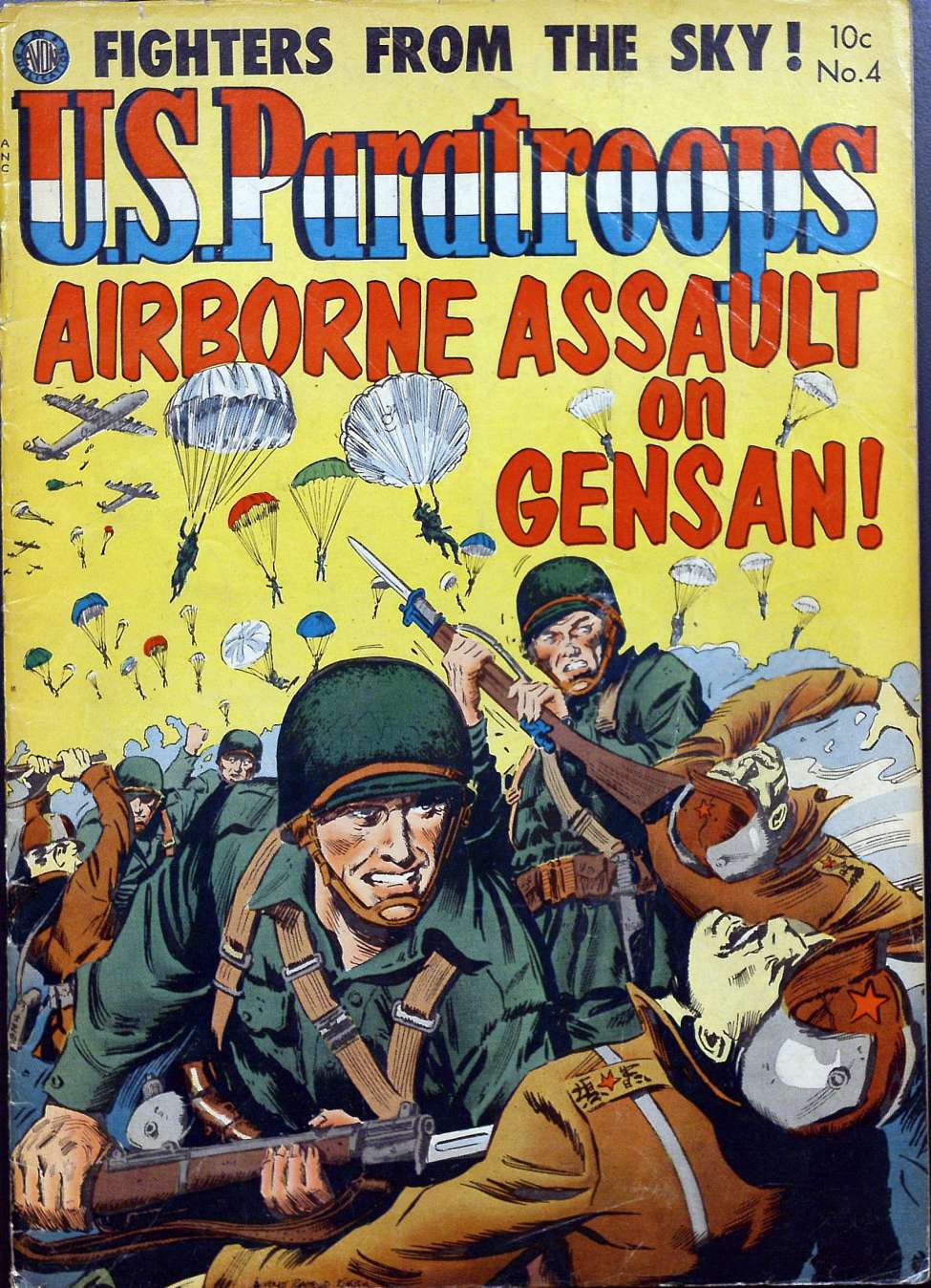 Comic Book Cover For U.S. Paratroops 4