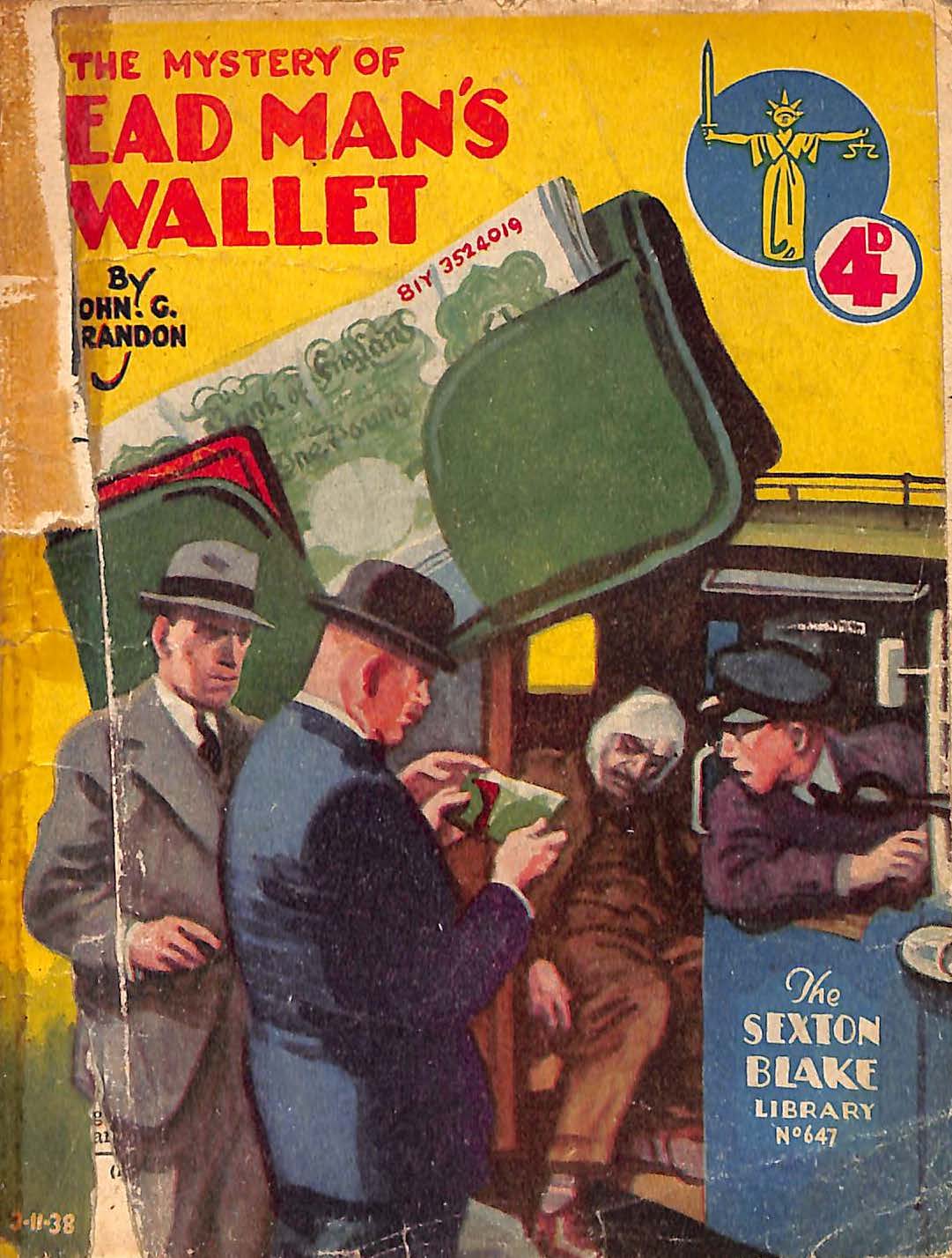 Book Cover For Sexton Blake Library S2 647 - The Mystery of the Dead Man's Wallet