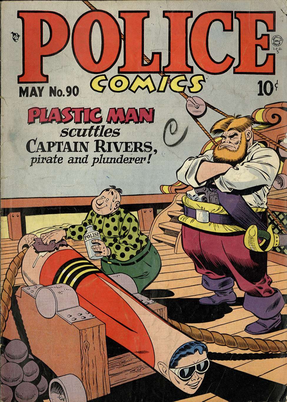 Book Cover For Police Comics 90
