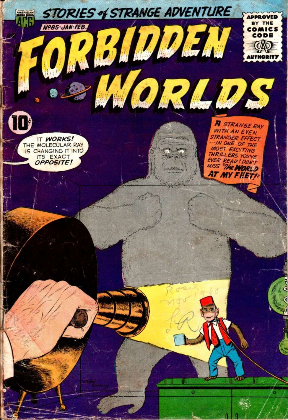 Comic Book Cover For Forbidden Worlds 85
